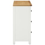 vidaXL Commode 80x35x75 cm Bois de chêne massif