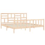 vidaXL Cadre de lit sans matelas 200x200 cm bois massif de pin