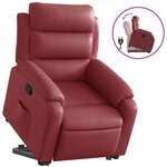 vidaXL Fauteuil inclinable Rouge bordeaux Similicuir
