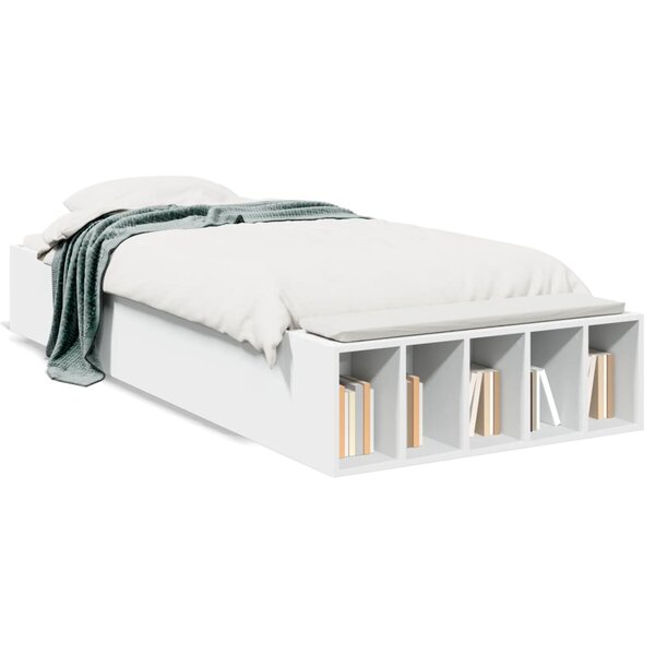 vidaXL Cadre de lit sans matelas blanc 100x200 cm