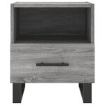 vidaXL Tables de chevet 2 Pièces sonoma gris 40x35x47 5 cm
