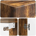 vidaXL Ensemble de Meubles 2 Pièces Chêne fumé Bois d'ingénierie