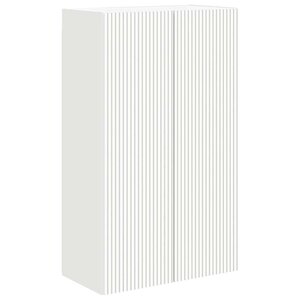 vidaXL Meuble TV mural Blanc 59 5 x 31 x 100 cm Bois d'ingénierie