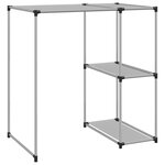 vidaXL Support de rangement sur la machine à laver Gris 87x55x90 5 cm