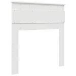 vidaXL Tête de lit Blanc 75 cm Bois d'ingénierie