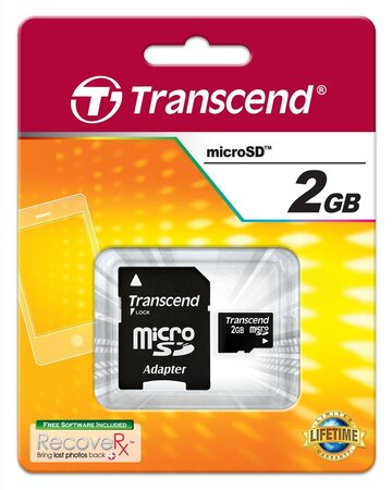Transcend micro secure digital card 2 gb