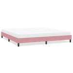 vidaXL Cadre de lit sans matelas rose 200x210 cm velours