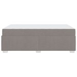 vidaXL Cadre de lit Taupe 120 x 190 cm tissu