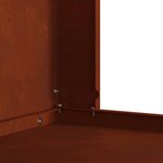 vidaXL Braise Marron 80 x 50 x 96 cm Acier patiné