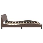 vidaXL Cadre de lit sans matelas marron 200x200 cm similicuir