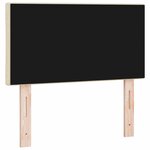 vidaXL Tête de lit style blocs de diamant crème 80 cm en tissu