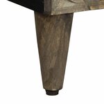 vidaXL Table de chevet gris clair 50x33x60 cm bois de manguier massif