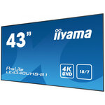 Iiyama le4340uhs-b1 affichage de messages 108 cm (42.5") led 350 cd/m² 4k ultra hd noir android 18/7