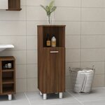 vidaXL Armoire de bain Chêne marron 30x30x95 cm Bois d'ingénierie