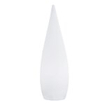 Lampadaire extérieur sans fil classy blanc polypropylène h120cm