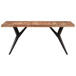vidaXL Table de salle à manger 160x80x76 cm Bois d'acacia solide
