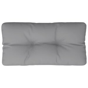 vidaXL Coussin de palette gris 80x40x12 cm tissu