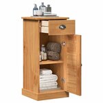 vidaXL Meuble de Salle de Bain VIGO marron miel 37 5 x 34 x 80 cm