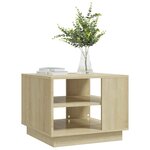 vidaXL Table basse chêne sonoma 55x55x43 cm bois d'ingénierie