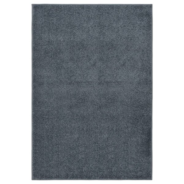 vidaXL Tapis à poils courts 160x230 cm Anthracite