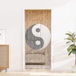 vidaXL Rideau de porte anti-insectes multicolore 200 x 90 cm Bambou
