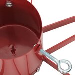 vidaXL Pied de Sapin de Noël 1.73 Rouge 49 x 49 x 15 5 cm Acier