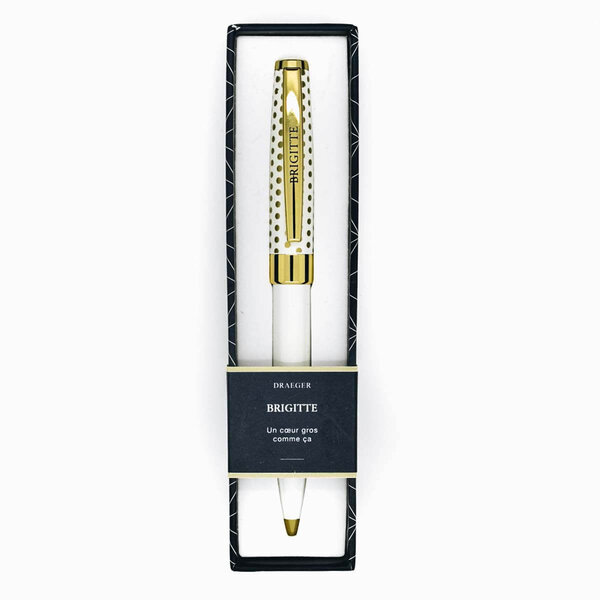 Stylo personnalisé prénom de femme au choix - Pastel Chic - Brigitte - Draeger