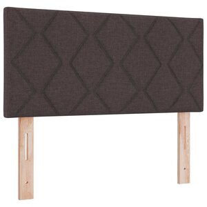vidaXL Tête de lit LED Marron 90 cm tissu
