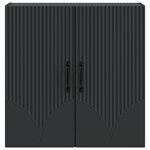vidaXL Armoire Murale 59 x 31 x 60 cm Bois d'ingénierie Noir