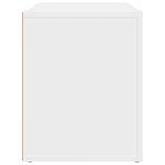 vidaXL Table de chevet Blanc 60x36x45 cm Bois d'ingénierie