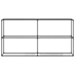 vidaXL Support de plantes à 3 niveaux Noir 200 x 32 x 104 cm Acier