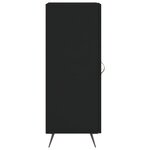 vidaXL Buffet Noir 34 5x34x90 cm Bois d'ingénierie