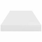 vidaXL Étagère murale flottante Blanc brillant 60x23 5x3 8 cm MDF
