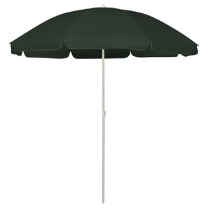 vidaXL Parasol de plage vert 240 cm