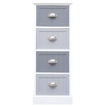 vidaXL Armoire latérale 35x30x90 cm Bois de Paulownia