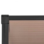 vidaXL Auvent de porte Noir 122x90 cm Polycarbonate