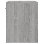 vidaXL Tables de chevet 2 Pièces avec tiroir Sonoma gris