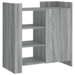 vidaXL Buffet sonoma gris 73 5x35x75 cm bois d'ingénierie