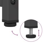 vidaXL Meuble TV noir 68x39x60 5 cm acier laminé à froid