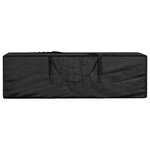 vidaXL Sac de rangement pour coussins de jardin noir 135x40x55 cm PE