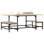 vidaXL Table basse chêne sonoma 100x50 5x40 cm bois d'ingénierie
