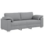 vidaXL Ensemble de Canapés 2 Pièces Gris clair 219 x 77 x 82 cm tissu