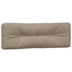 vidaXL Coussins de palette lot de 3 taupe tissu
