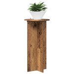 vidaXL Support de Plante 2 pièces Bois ancien 40 x 40 x 80 cm