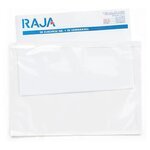 Pochette porte-documents adhésive transparente raja super 130x105 mm (lot de 1000)