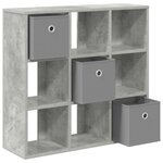 vidaXL Buffet Gris béton 73 5 x 24 x 69 5 cm