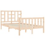 vidaXL Cadre de lit sans matelas bois de pin massif