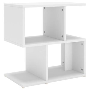 vidaXL Table de chevet blanc 50x30x51 5 cm bois d'ingénierie