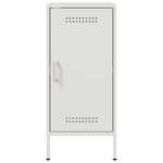 vidaXL Buffets 2 Pièces blanc 36x39x79 cm acier laminé à froid