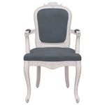 vidaXL Chaises à manger lot de 2 gris foncé 62x59 5x100 5 cm velours
